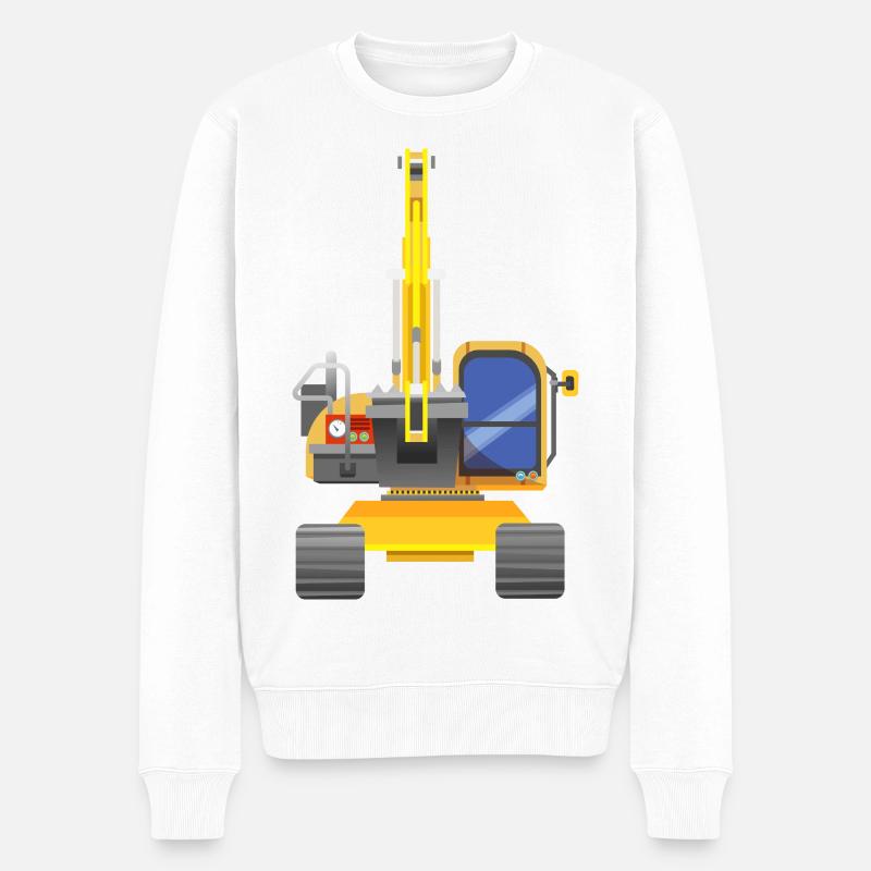 Pelle jaune de l’avant - Pull Premium bio Homme - blanc