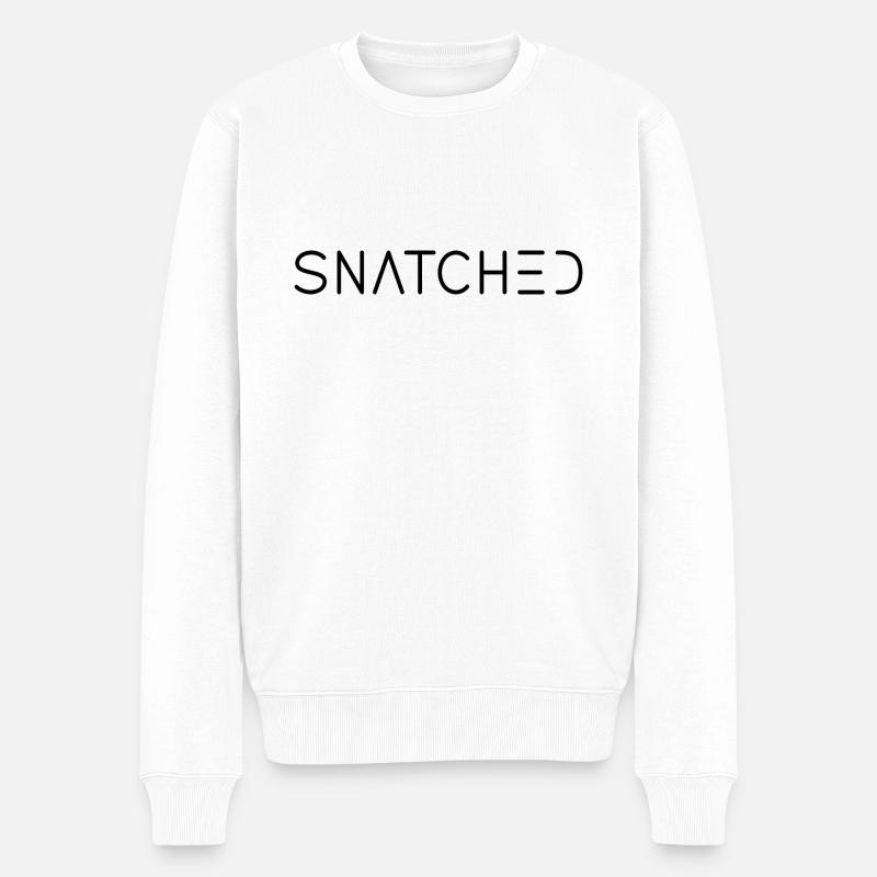 Snatched - Männer Premium Bio Pullover - Weiß