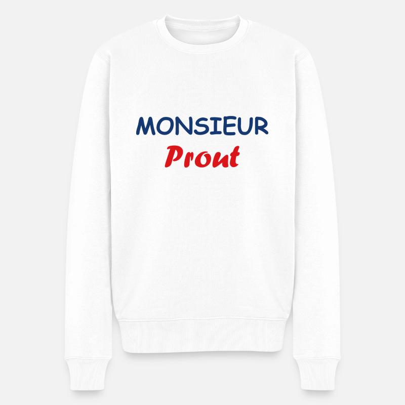 Monsieur Le Prout - Pull Premium bio Homme - blanc