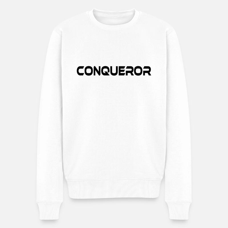 CONQUÉRANT - Pull Premium bio Homme - blanc
