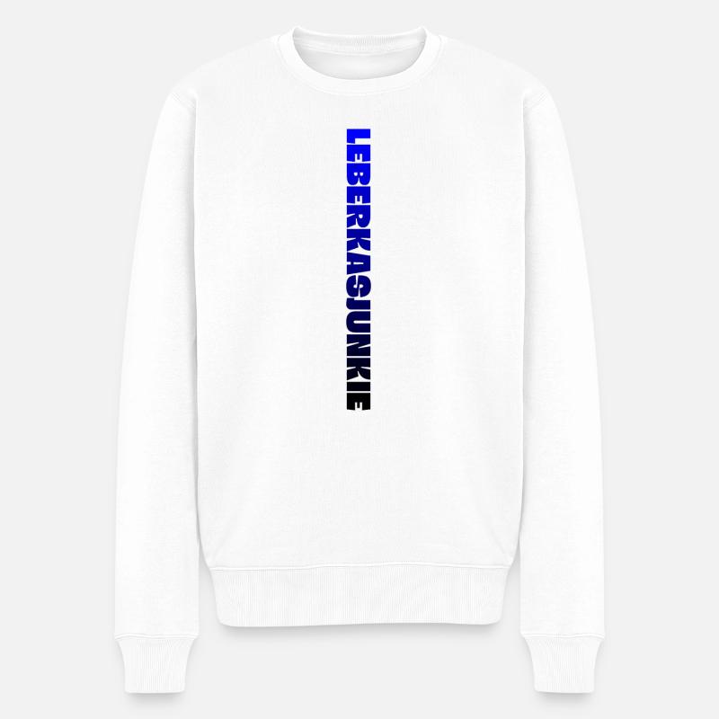 Bayern Leberkäse Leberkäsjunkie - Männer Premium Bio Pullover - Weiß