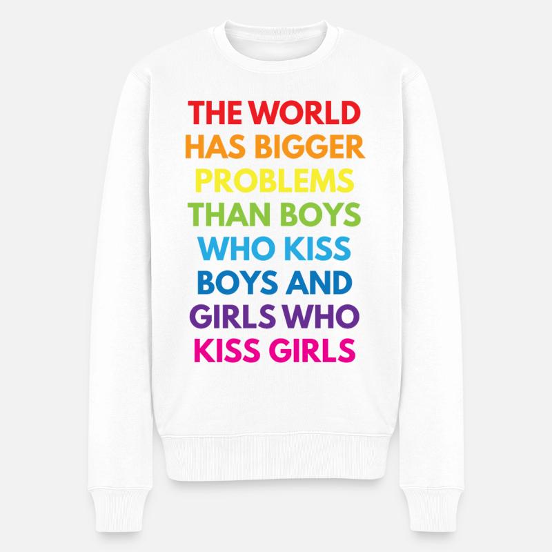 LGBTQ+ - Pull Premium bio Homme - blanc