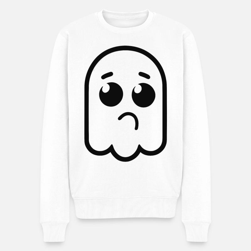 Symbol Minimalismus - Männer Premium Bio Pullover - Weiß