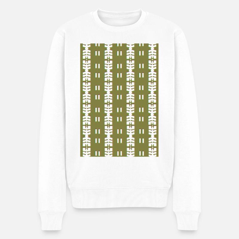 Neuer Look - Männer Premium Bio Pullover - Weiß
