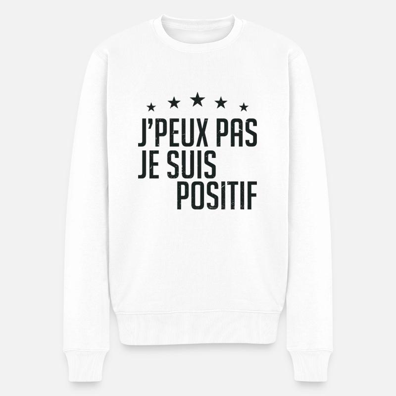 j'peux pas j'ai pas envie - Pull Premium bio Homme - blanc