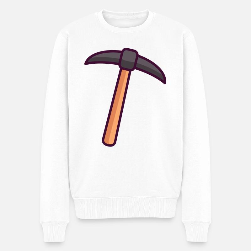 Pioche - Pull Premium bio Homme - blanc