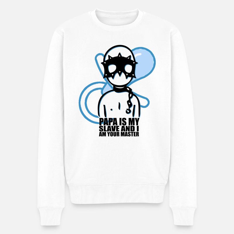 Bébé-Deux - Pull Premium bio Homme - blanc