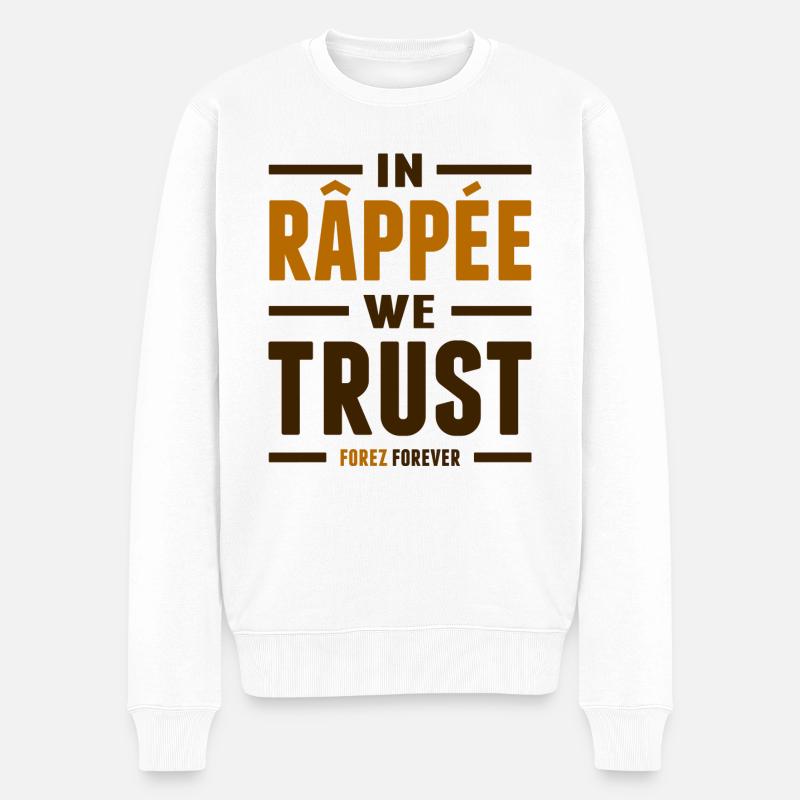 In râpée we trust - Pull Premium bio Homme - blanc