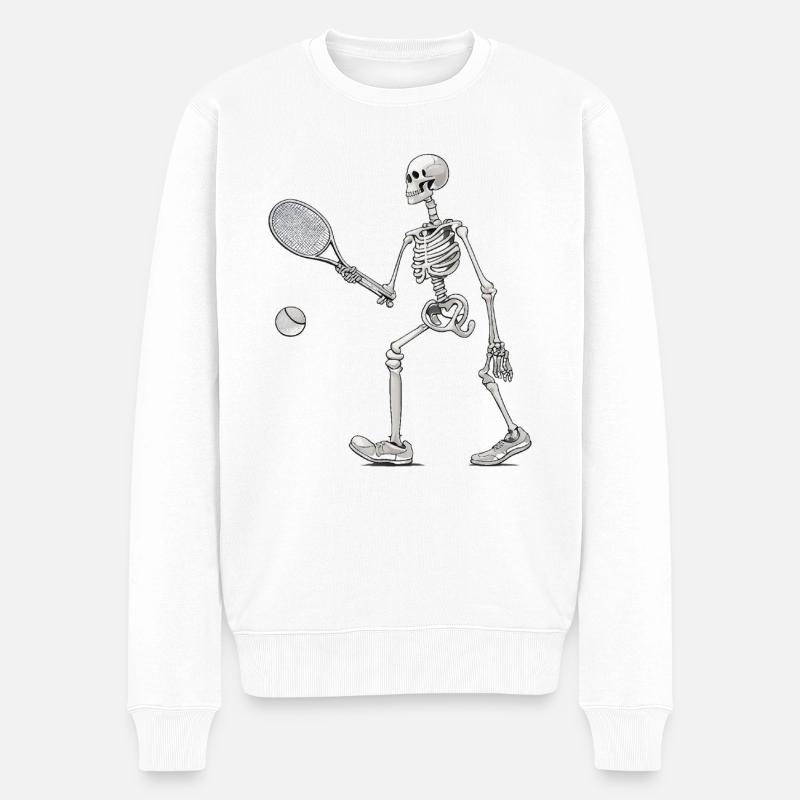 Tennis - Männer Premium Bio Pullover - Weiß
