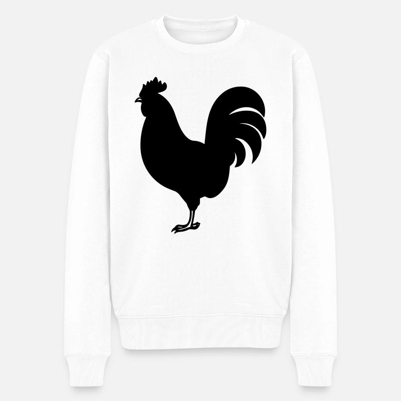 Henne - Männer Premium Bio Pullover - Weiß