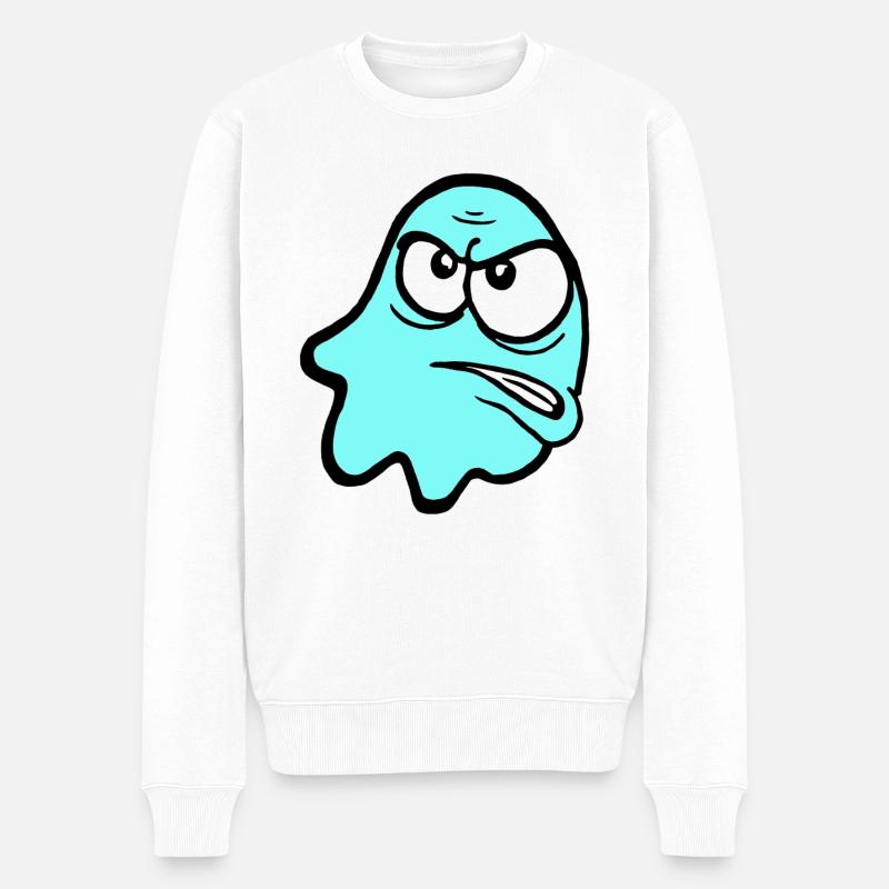 Knurri en turquoise - Pull Premium bio Homme - blanc