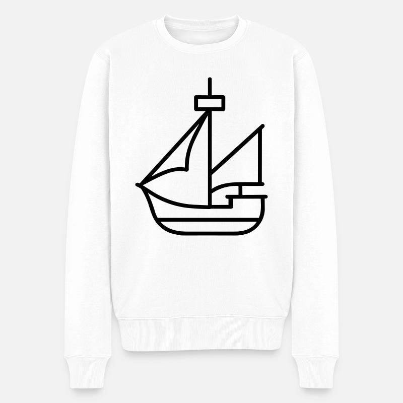 Bateau pirate - Pull Premium bio Homme - blanc