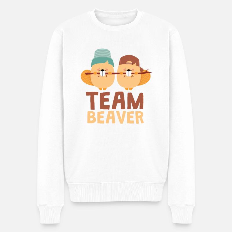 Équipe Beaver - Pull Premium bio Homme - blanc