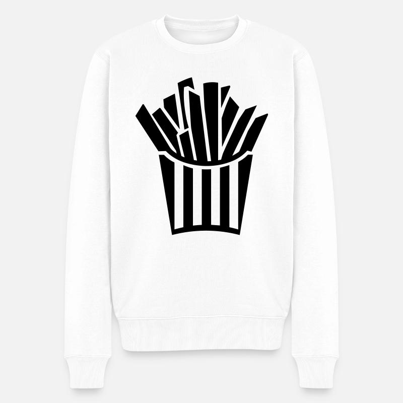 Frites - Pull Premium bio Homme - blanc