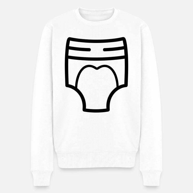 Couche - Pull Premium bio Homme - blanc