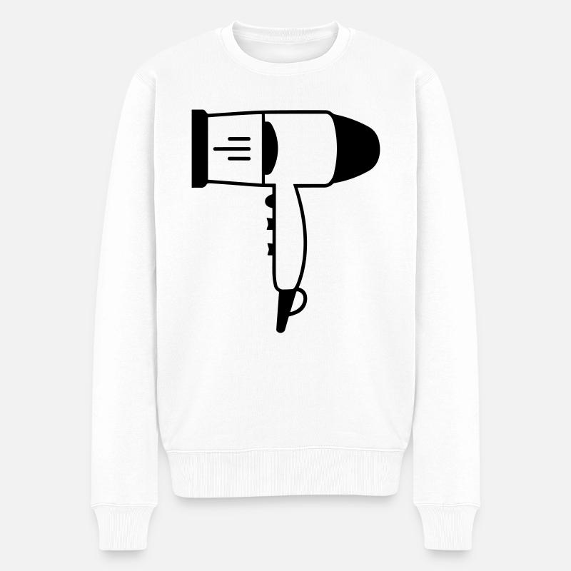 Seche cheveux - Pull Premium bio Homme - blanc