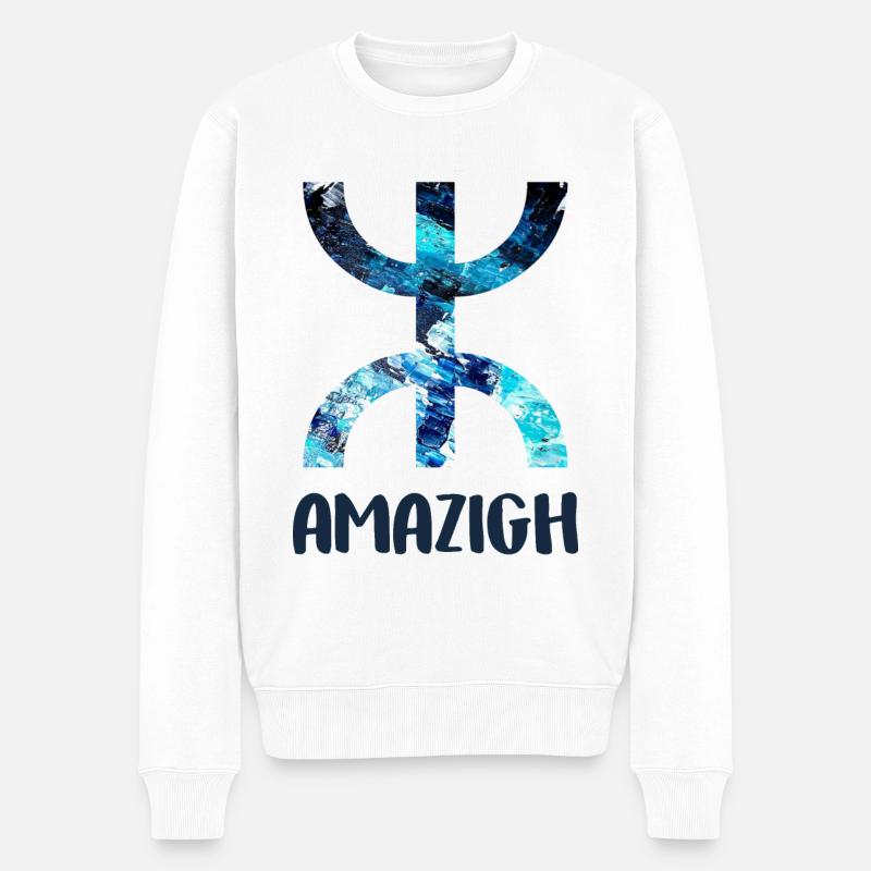 Amazigh - Pull Premium bio Homme - blanc