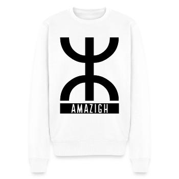 Amazigh - Men's Premium Organic Jumper - white - Front - Thijin (182cm)