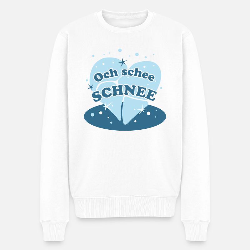 Och schee Schnee - Pull Premium bio Homme - blanc