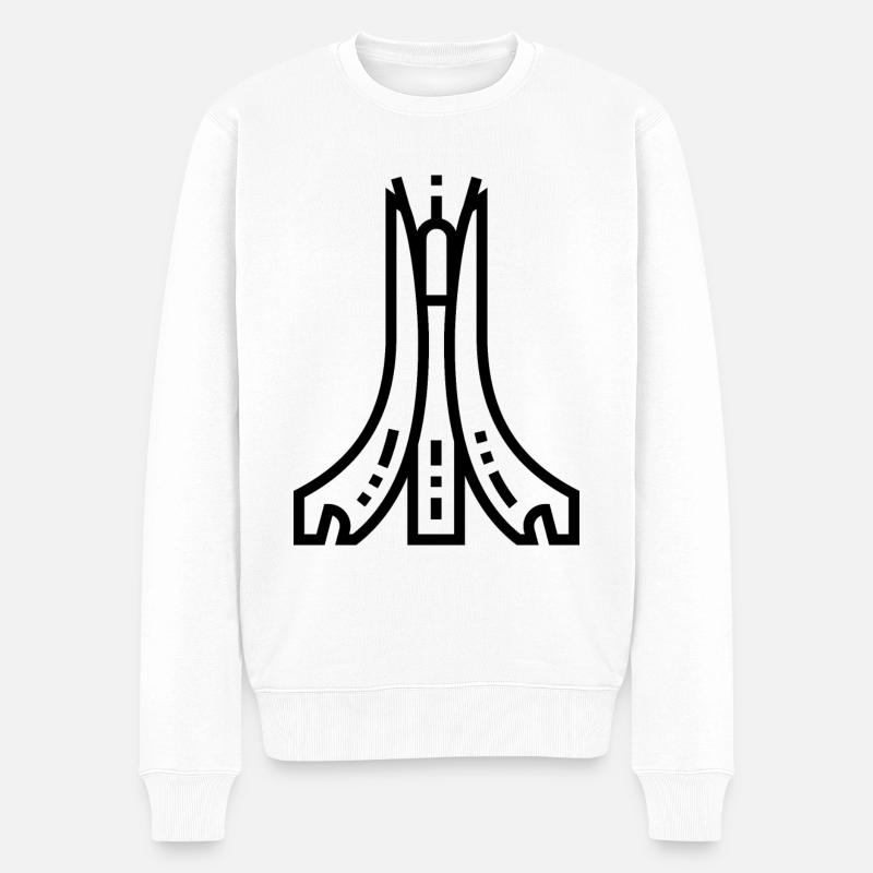 Monument algérien - Pull Premium bio Homme - blanc