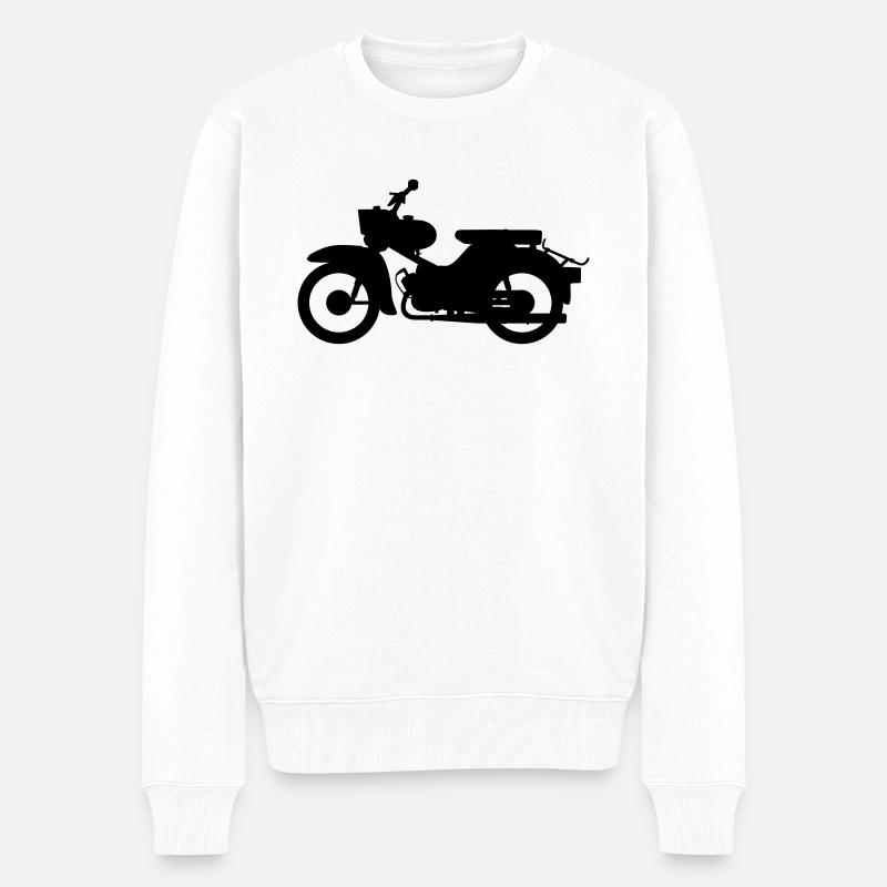 Simson Star Silhouette - Männer Premium Bio Pullover - Weiß
