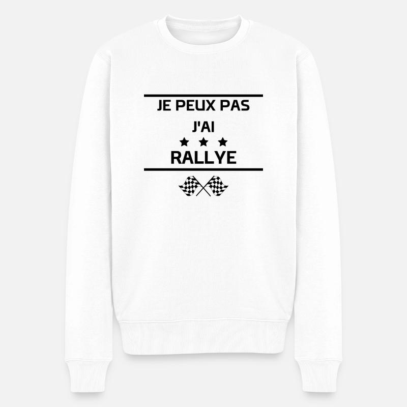 je peux pas j'ai rallye - Pull Premium bio Homme - blanc