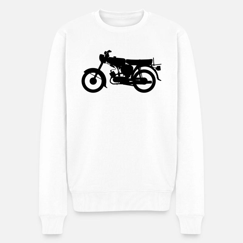 S51 Silhouette - Männer Premium Bio Pullover - Weiß