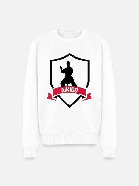 Aikido - Men's Premium Organic Jumper - white