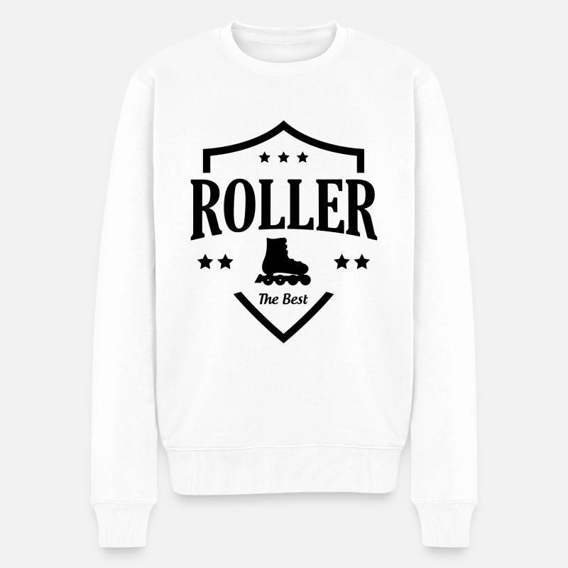 Roller skating - Rollerblading - Men's Premium Organic Jumper - white