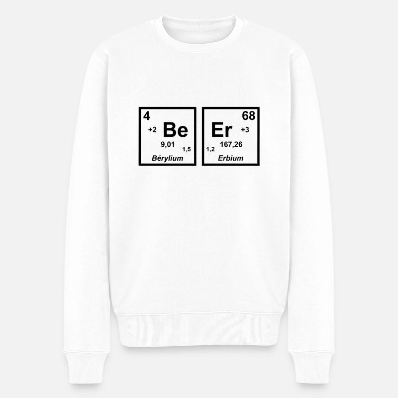 BEER - Pull Premium bio Homme - blanc