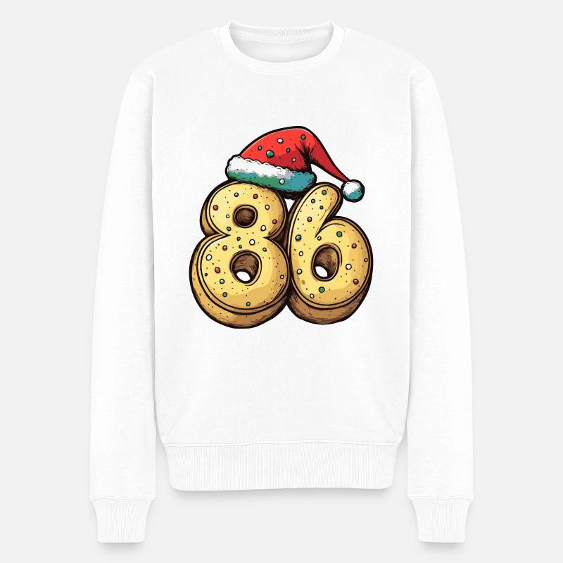 86 Numéro Noël - Pull Premium bio Homme - blanc