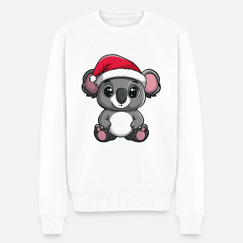 Koala Noël mignon - Pull Premium bio Homme - blanc