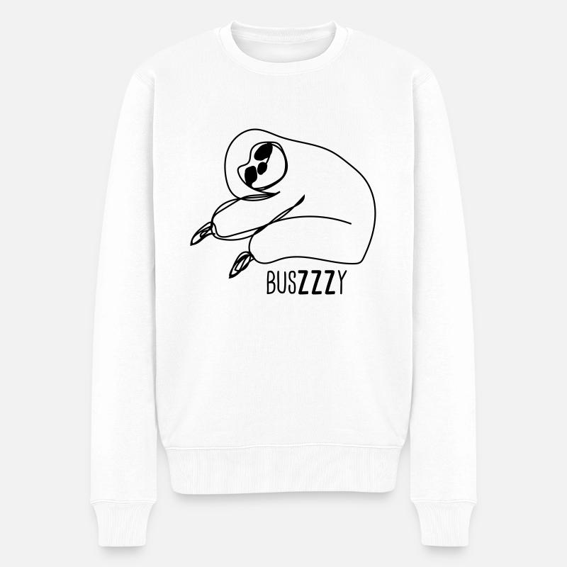 paresseux dormants - Pull Premium bio Homme - blanc