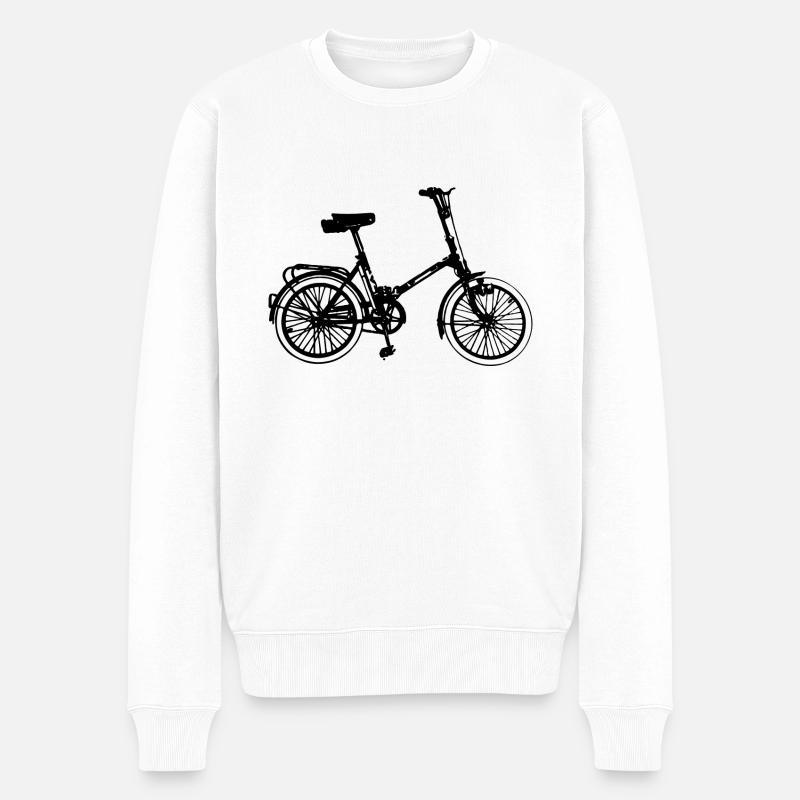 DDR Klapprad Klappfahrrad - Männer Premium Bio Pullover - Weiß