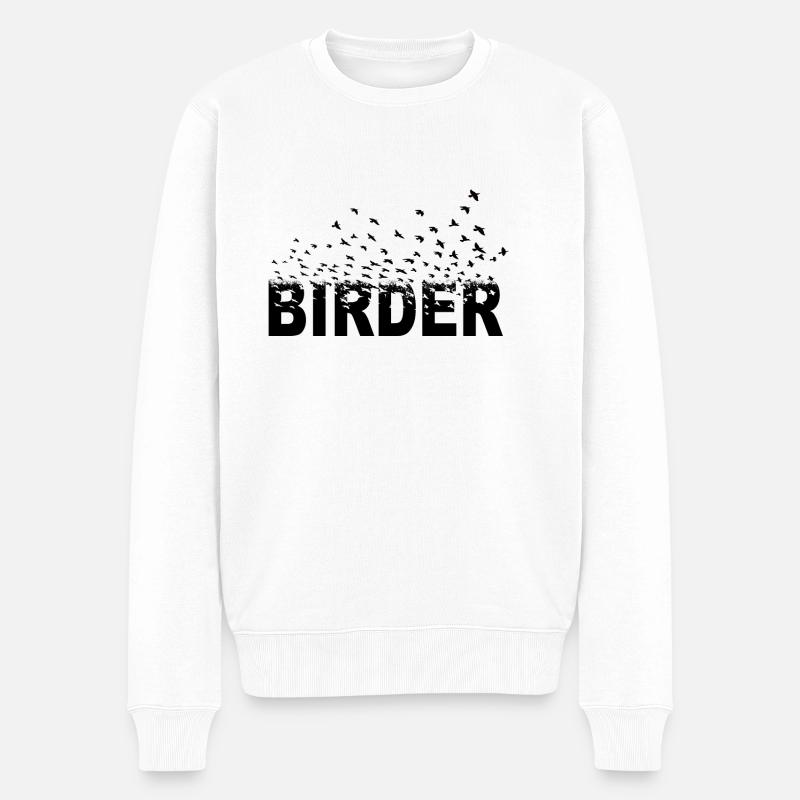 Birder - Männer Premium Bio Pullover - Weiß