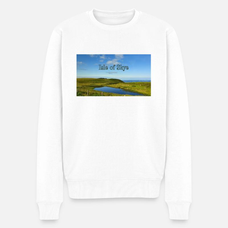 Isle of Skye - Männer Premium Bio Pullover - Weiß