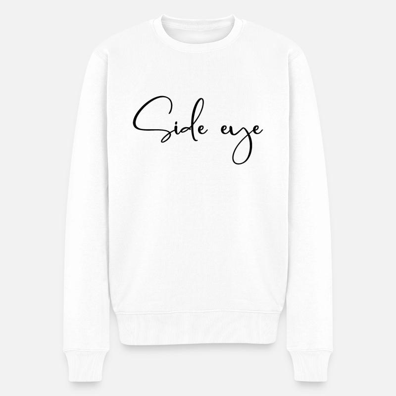 Side - Jugendwort - Männer Premium Bio Pullover - Weiß