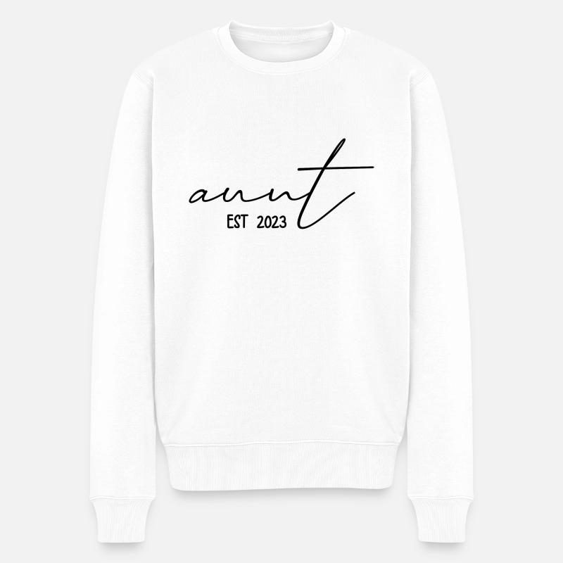 aunt 2023 - Männer Premium Bio Pullover - Weiß