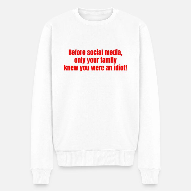 Avant les reseaux - Pull Premium bio Homme - blanc