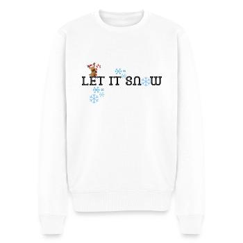 Let it snow | Weihnachten - Männer Premium Bio Pullover - Weiß - Vorne - Thijin (182cm)