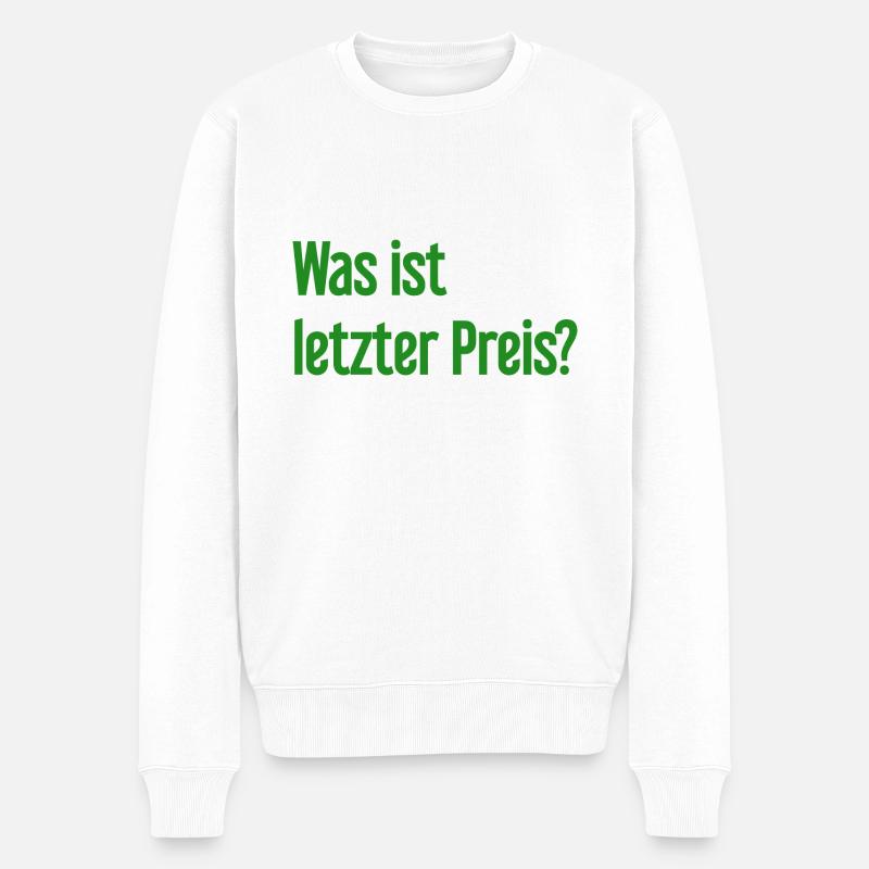 Quel est le dernier prix ? - Pull Premium bio Homme - blanc