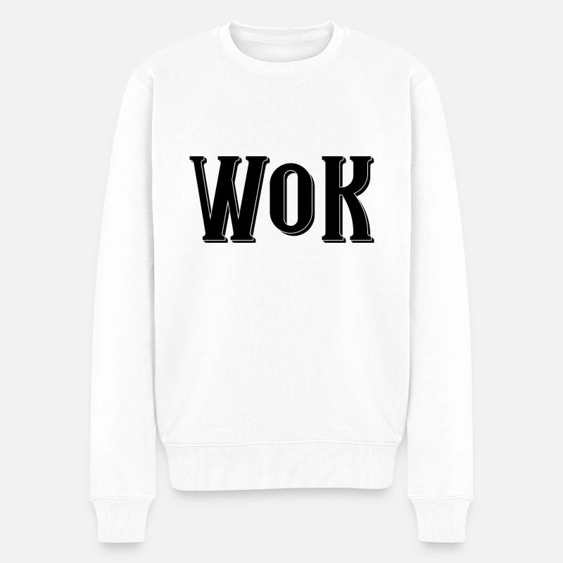 Wok - Pull Premium bio Homme - blanc