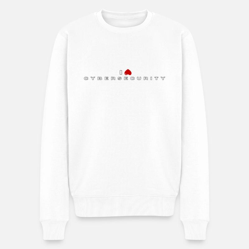 Je déteste la cybersécurité - Pull Premium bio Homme - blanc