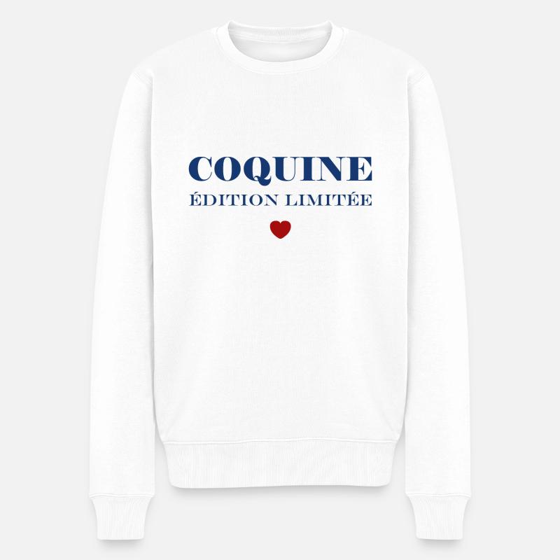Coquine - Pull Premium bio Homme - blanc