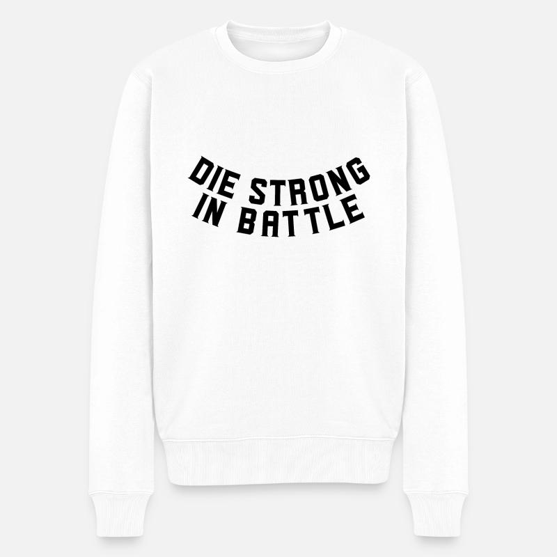 Les forts au combat - Pull Premium bio Homme - blanc