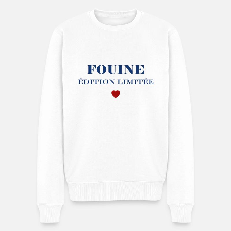 fouine - Pull Premium bio Homme - blanc