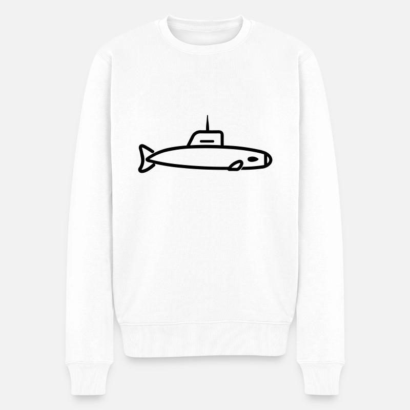 bateau Sous-marin - Pull Premium bio Homme - blanc