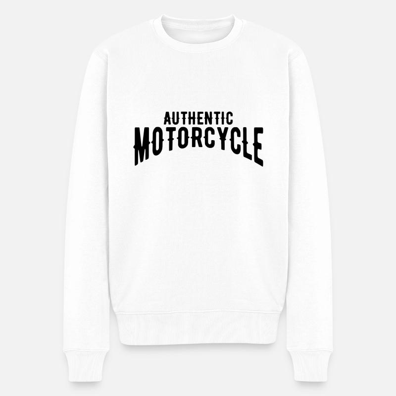 Moto authentique - Pull Premium bio Homme - blanc