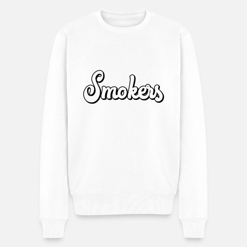 Fumeurs - Pull Premium bio Homme - blanc