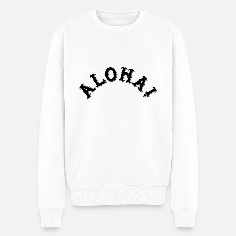 Aloha - Pull Premium bio Homme - blanc
